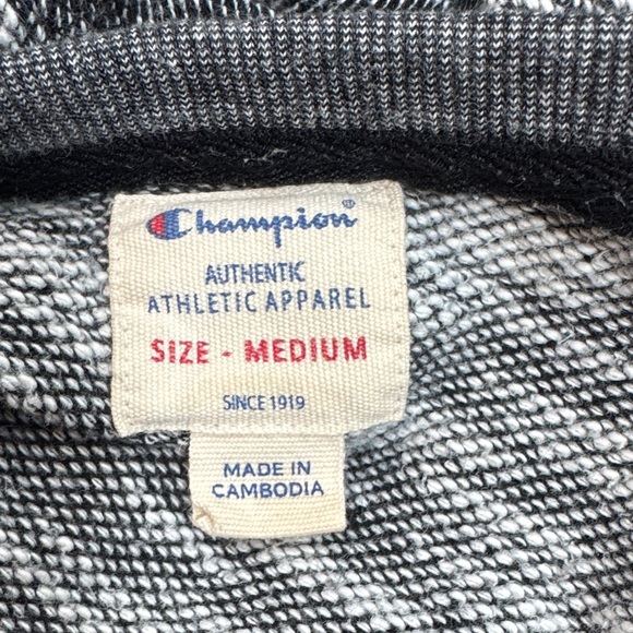 Champion Men's Charcoal Heather Long Sleeve Tee - Picture 6 of 8